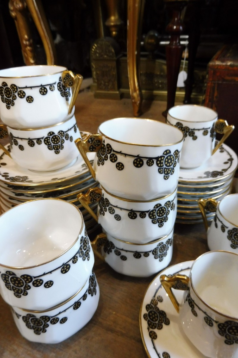 Art Deco Limoges Porcelain Service Part  -photo-4