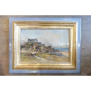 Oil On Canvas Signed Emile Noirot,