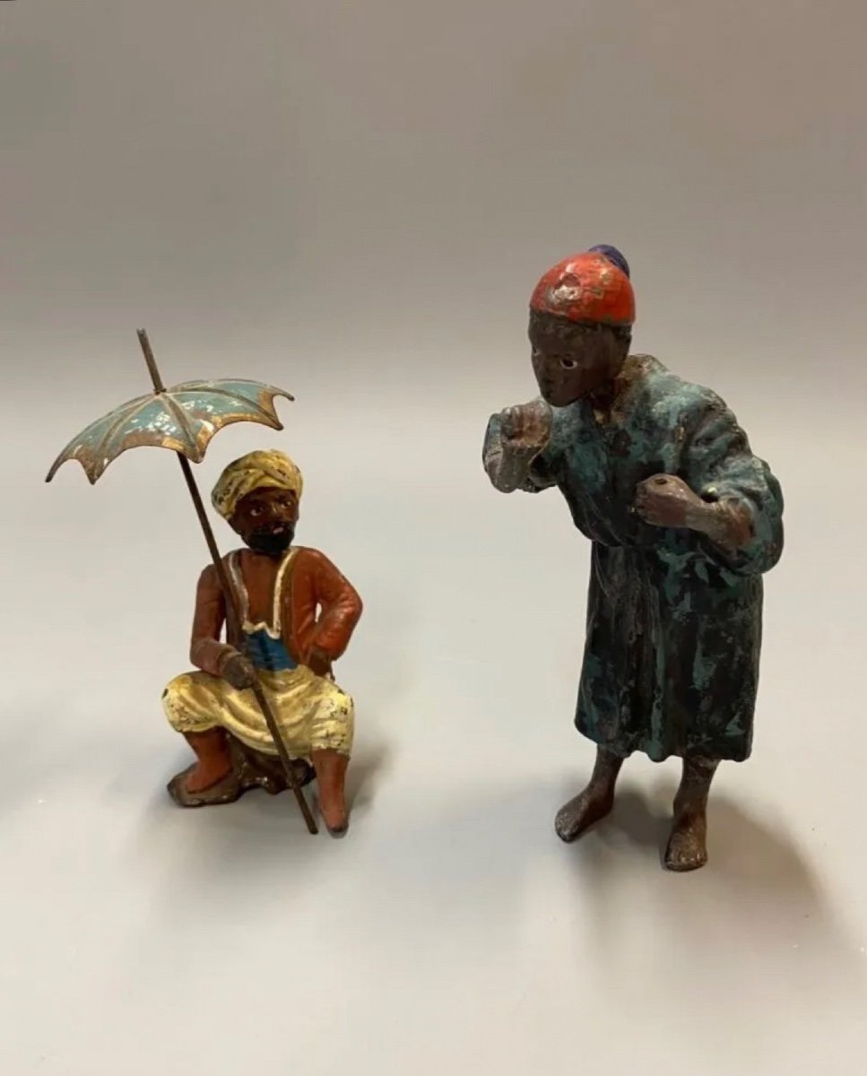 Two Polychrome Vienna Bronzes