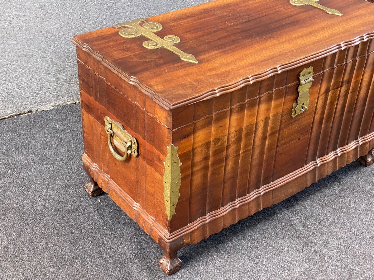 English Mahogany Chest-photo-1