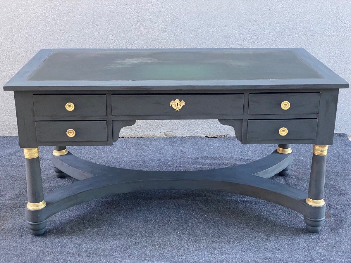 Empire Desk In Patinated Wood