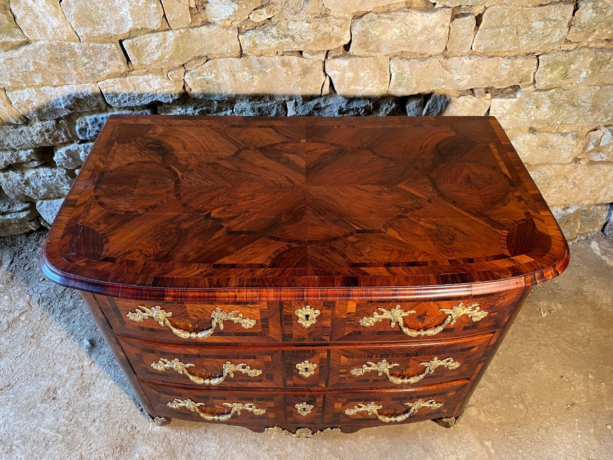 Small Regency Period Commode In Marquetry -photo-4