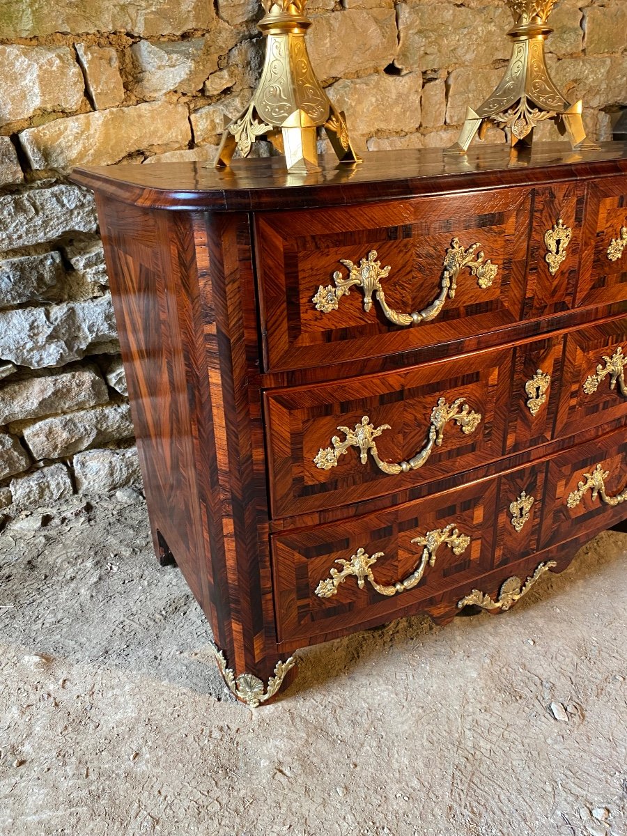 Small Regency Period Commode In Marquetry -photo-4