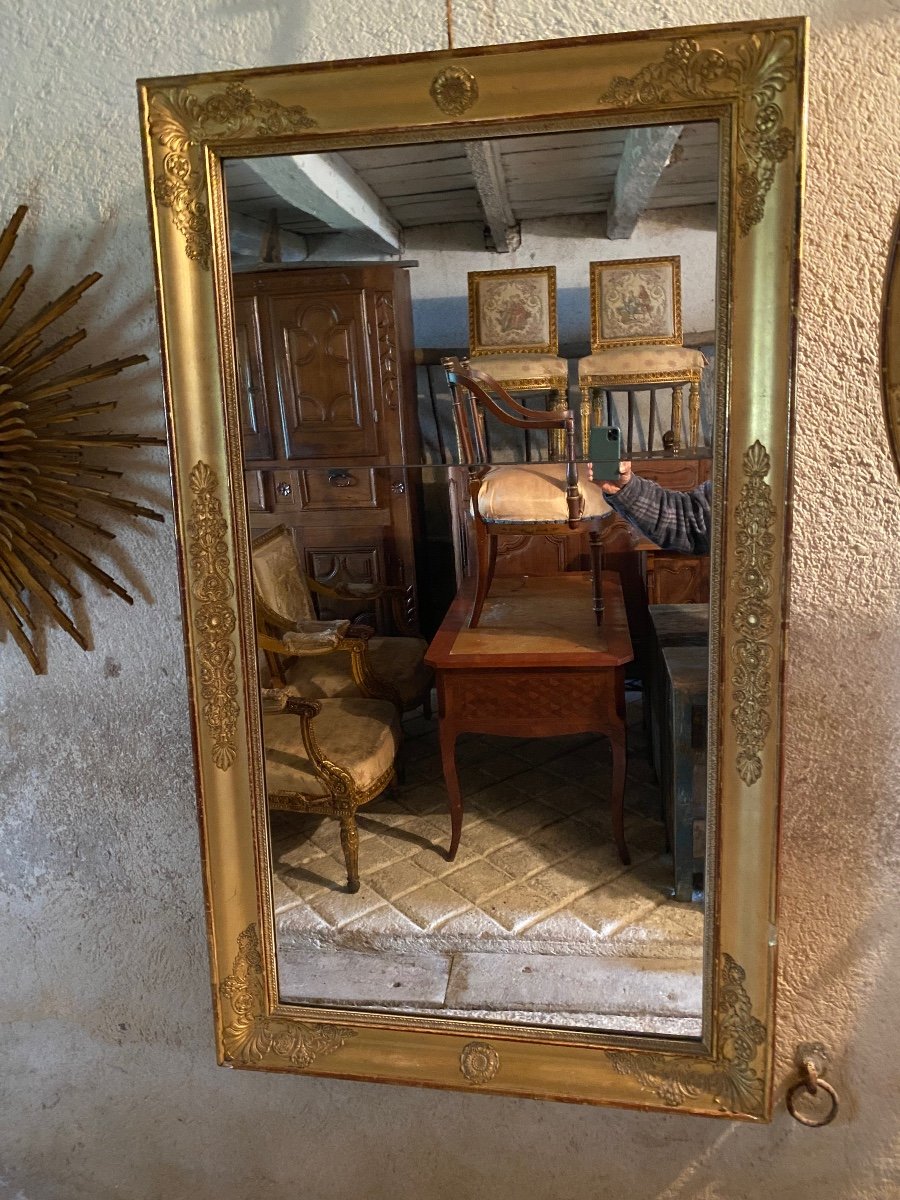 Empire Period Gilded Mirror -photo-3