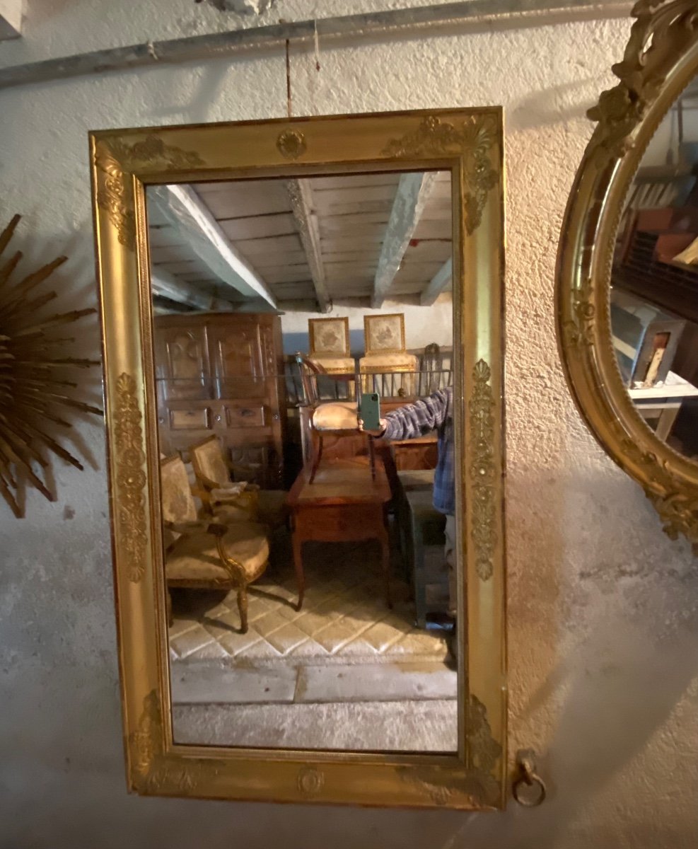 Empire Period Gilded Mirror -photo-4