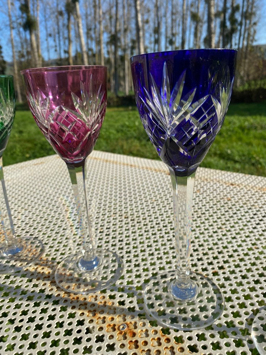 6 Verres En Cristal De Saint Louis -photo-7