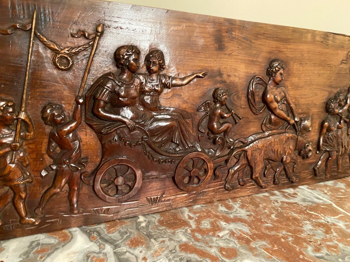 Carved Wooden Bas Relief -photo-3