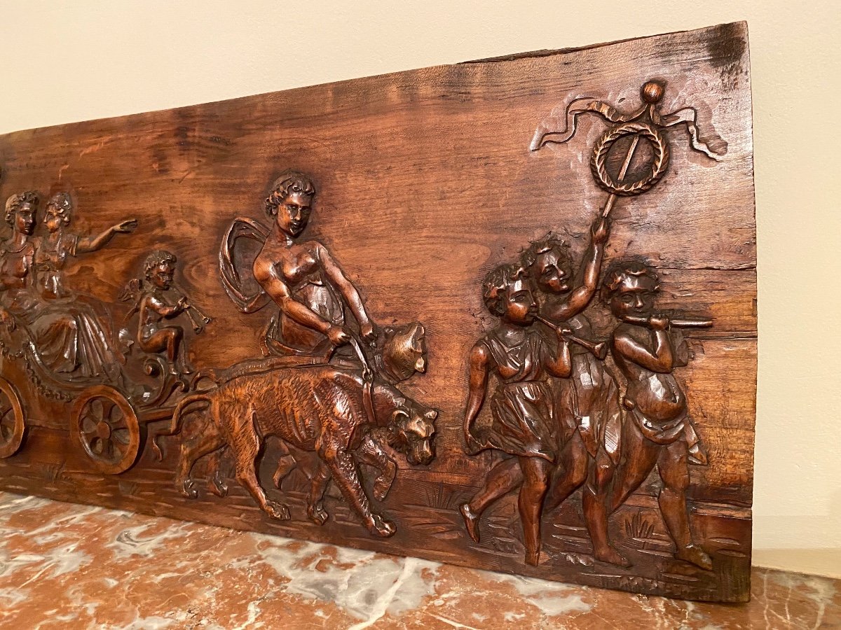 Carved Wooden Bas Relief -photo-2