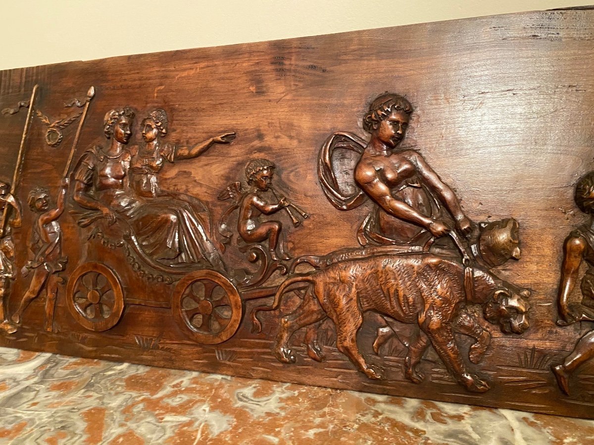 Carved Wooden Bas Relief -photo-3