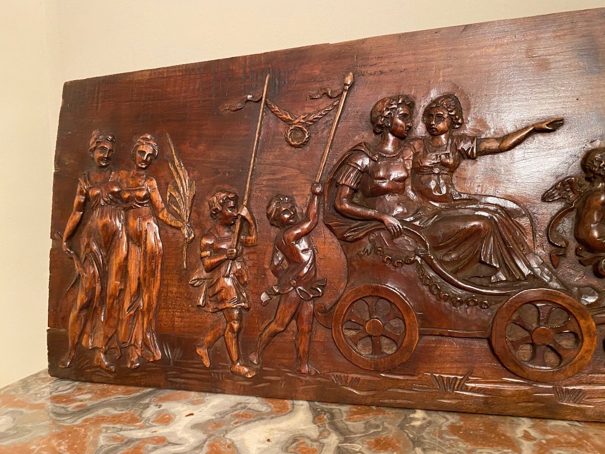 Carved Wooden Bas Relief -photo-4