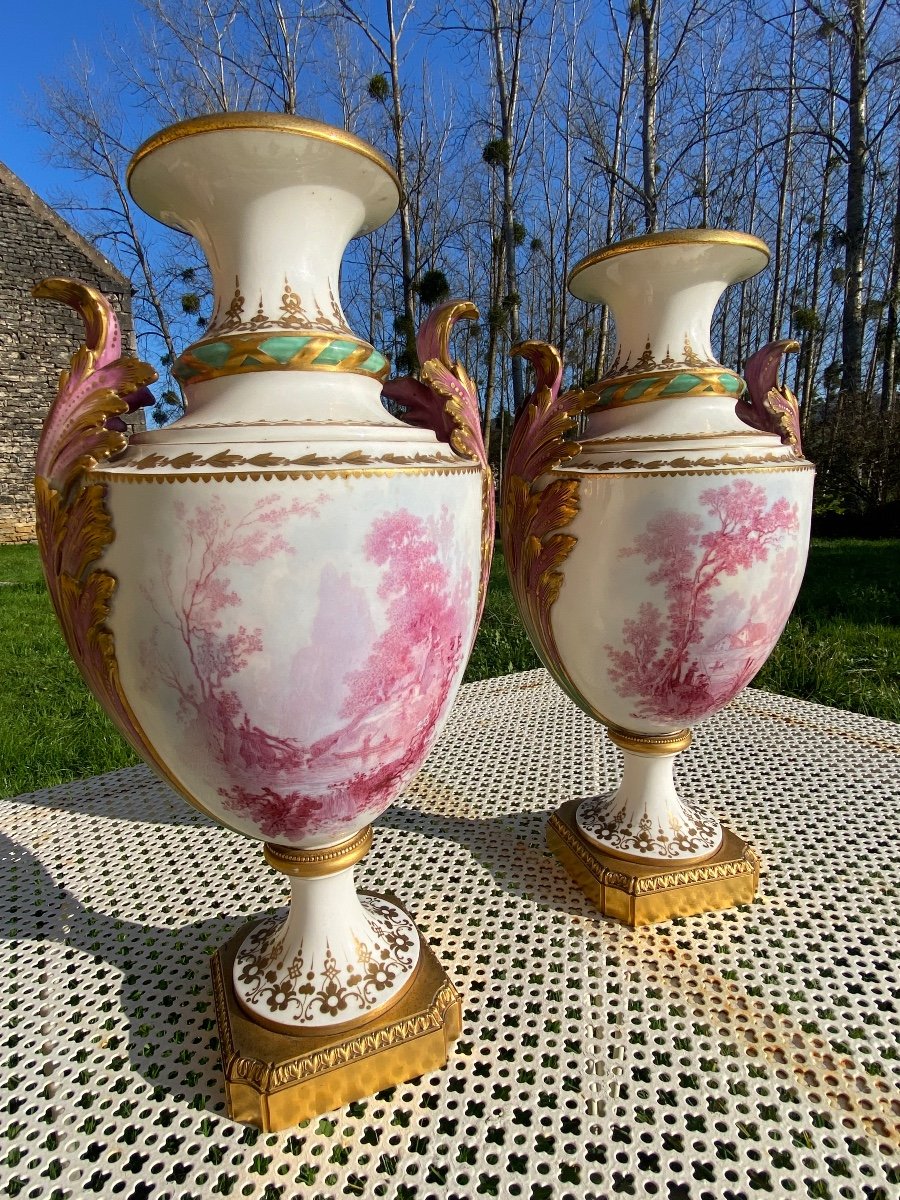 Pair Of Sèvres Porcelain Vases -photo-2