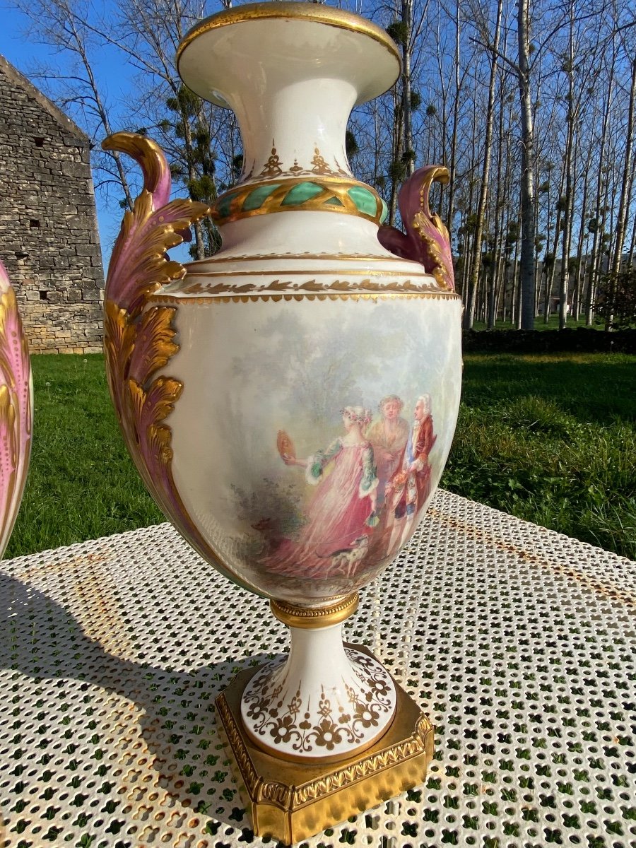 Pair Of Sèvres Porcelain Vases -photo-1