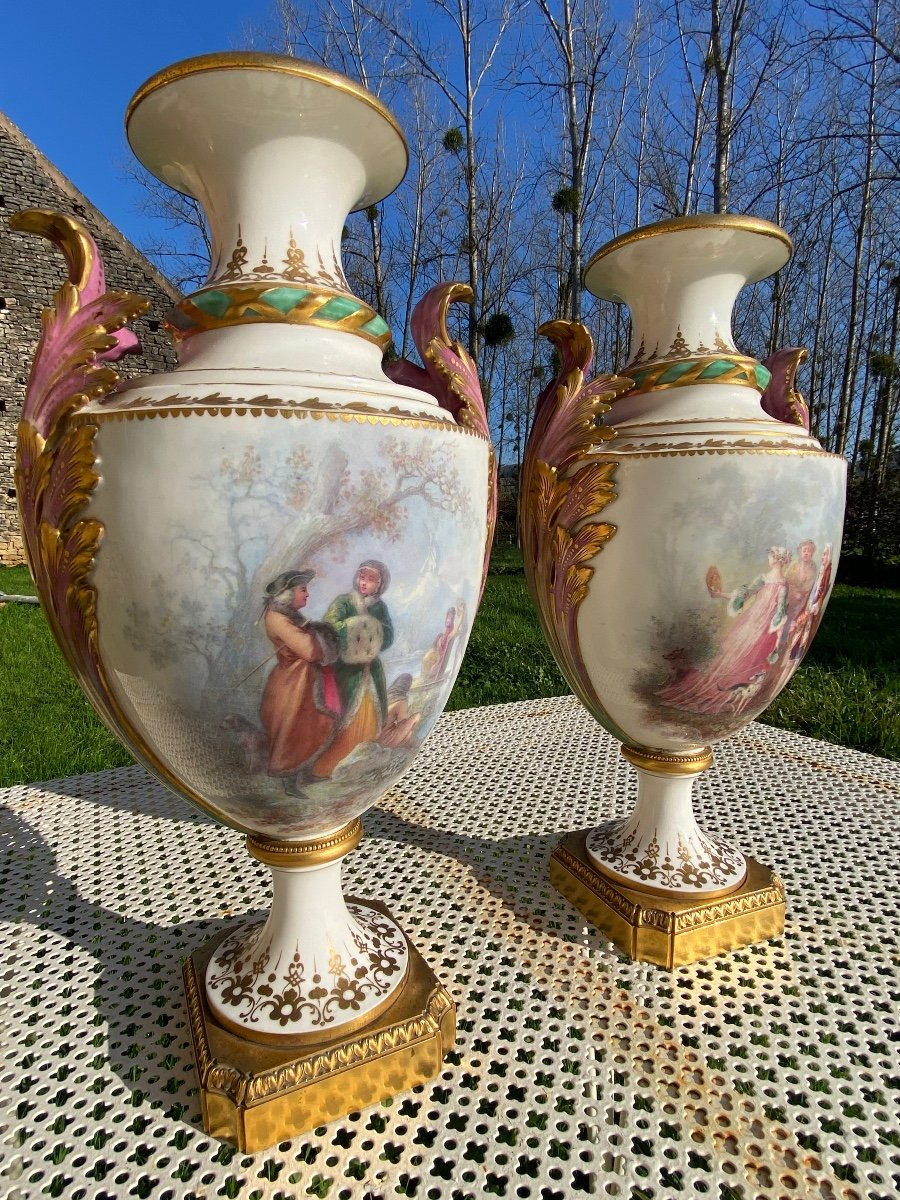 Pair Of Sèvres Porcelain Vases -photo-2