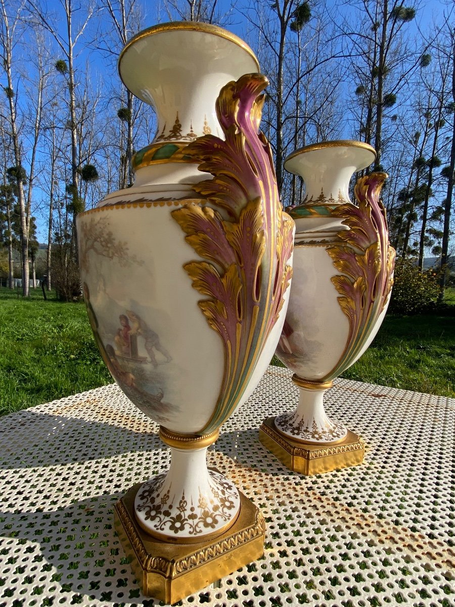 Pair Of Sèvres Porcelain Vases -photo-3