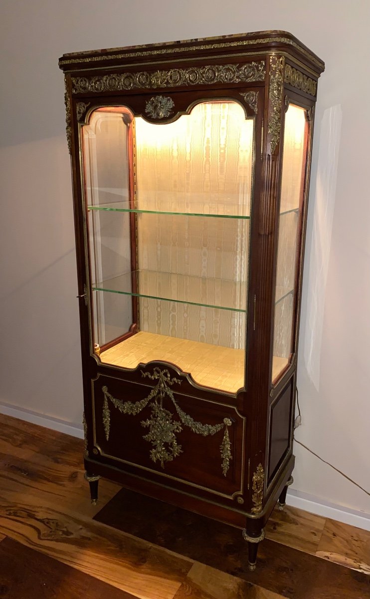 Vitrine Louis XVI En Acajou -photo-1