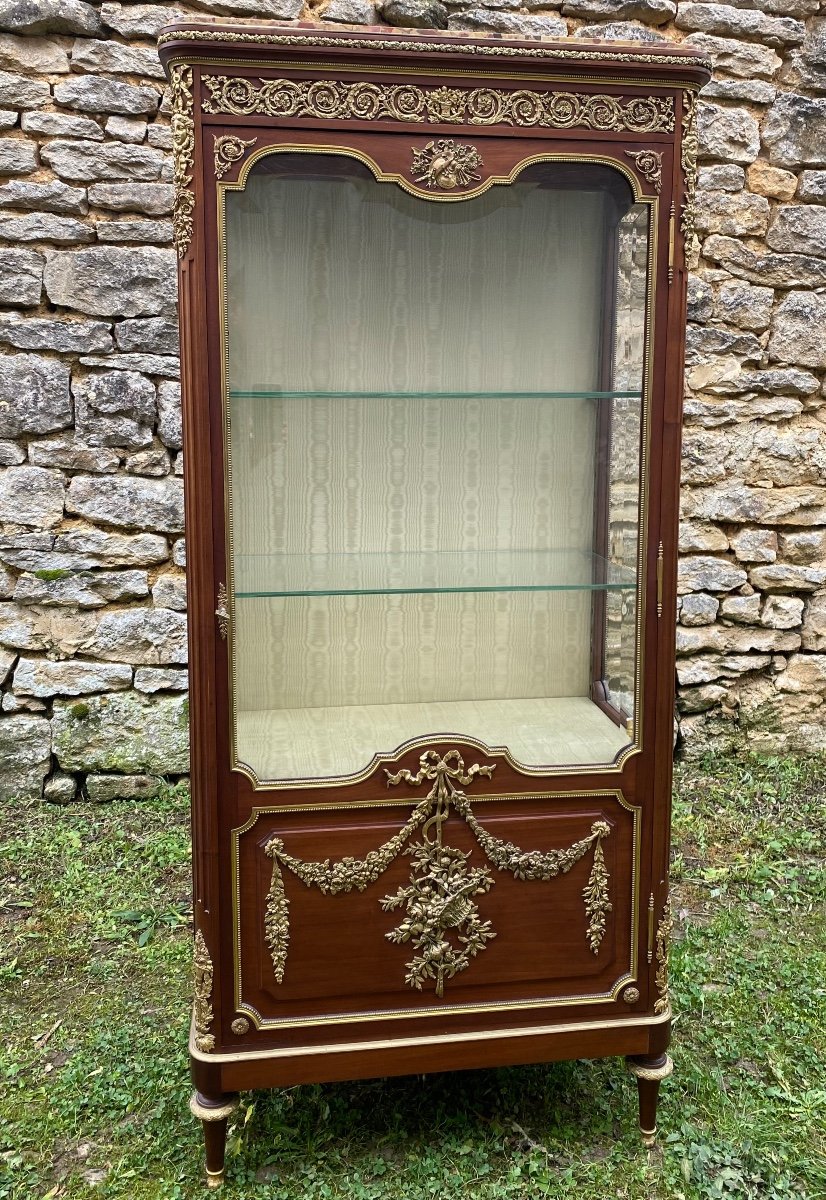 Vitrine Louis XVI En Acajou 