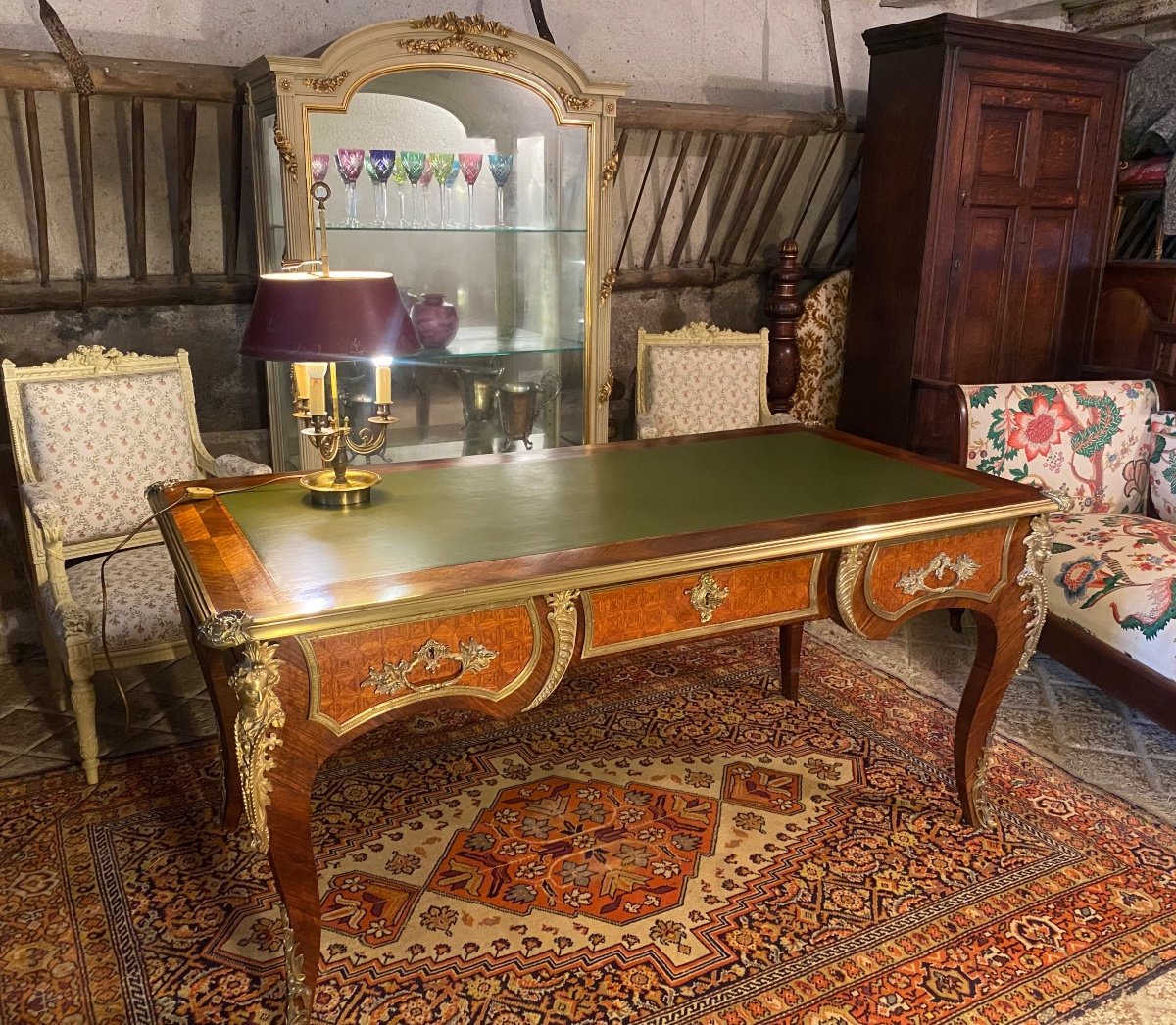 Bureau Ministre De Style Louis XV -photo-3