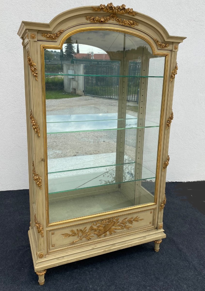 Louis XVI Style Display Cabinet / Silver Cabinet -photo-2