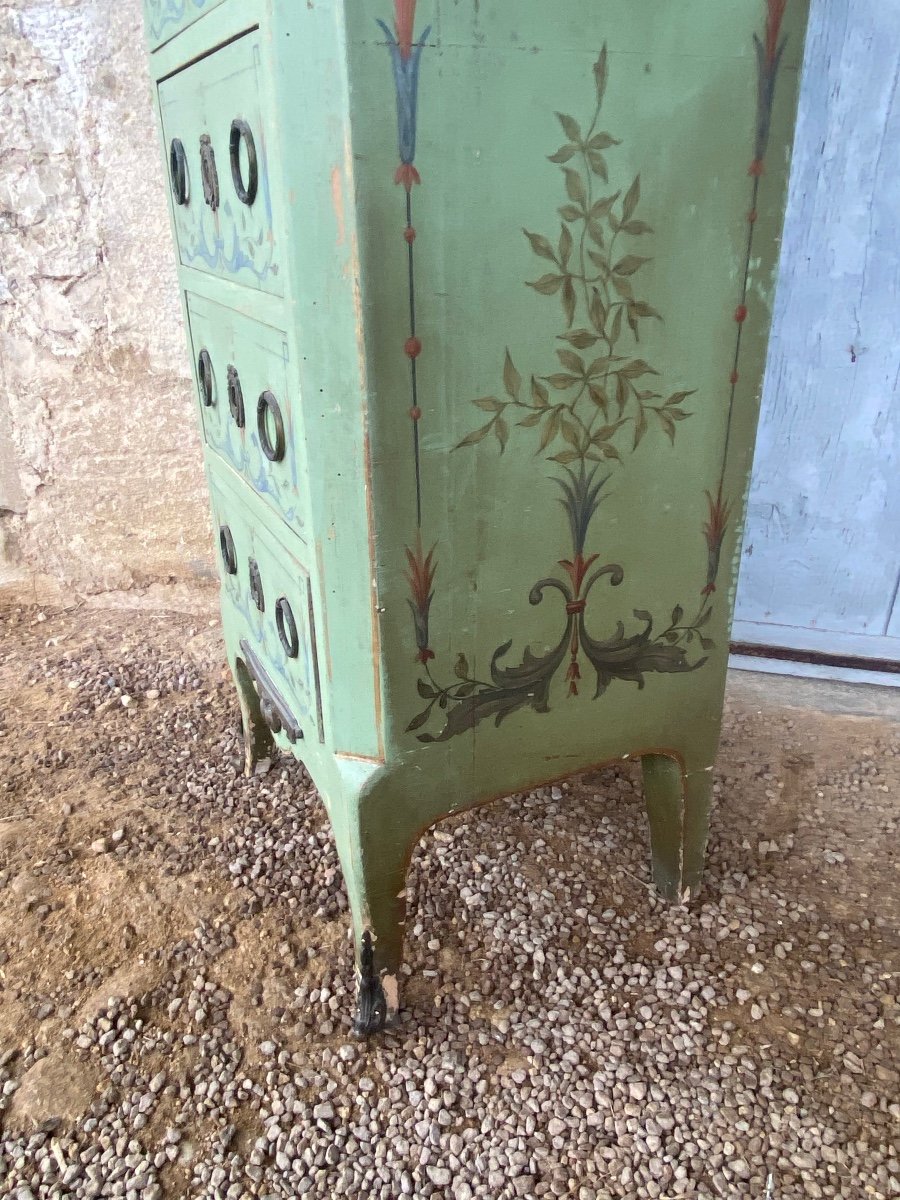 Petit Semainier / Chiffonnier En Bois laqué -photo-3