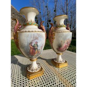 Pair Of Sèvres Porcelain Vases 