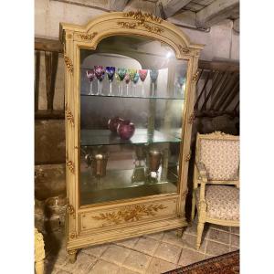 Louis XVI Style Display Cabinet / Silver Cabinet 