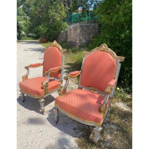 Pair Of XIXth Century Armchairs