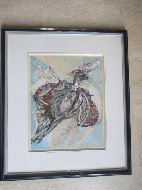 From Waroquier Henry "the Bird" Drawing Watercolor