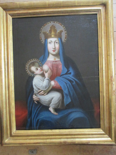 "a Virgin And Child" Hst XVII - From East Europe-photo-1