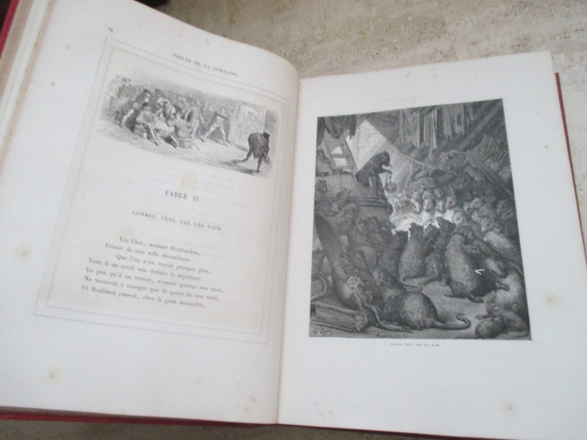 Les  Fables  De  Lafontaine  Illustrees  Par  Gustave  Dore   In-folio   1868-photo-2