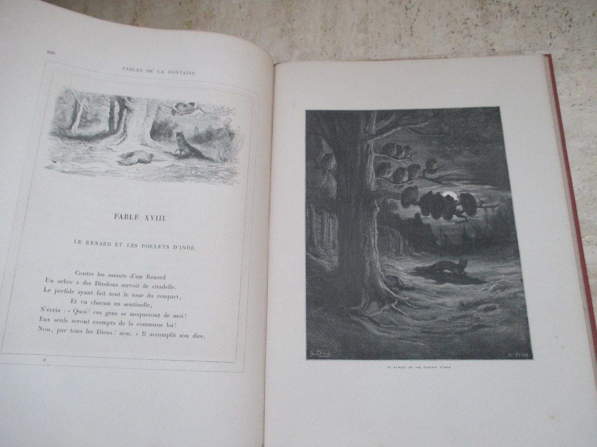 Les  Fables  De  Lafontaine  Illustrees  Par  Gustave  Dore   In-folio   1868-photo-6