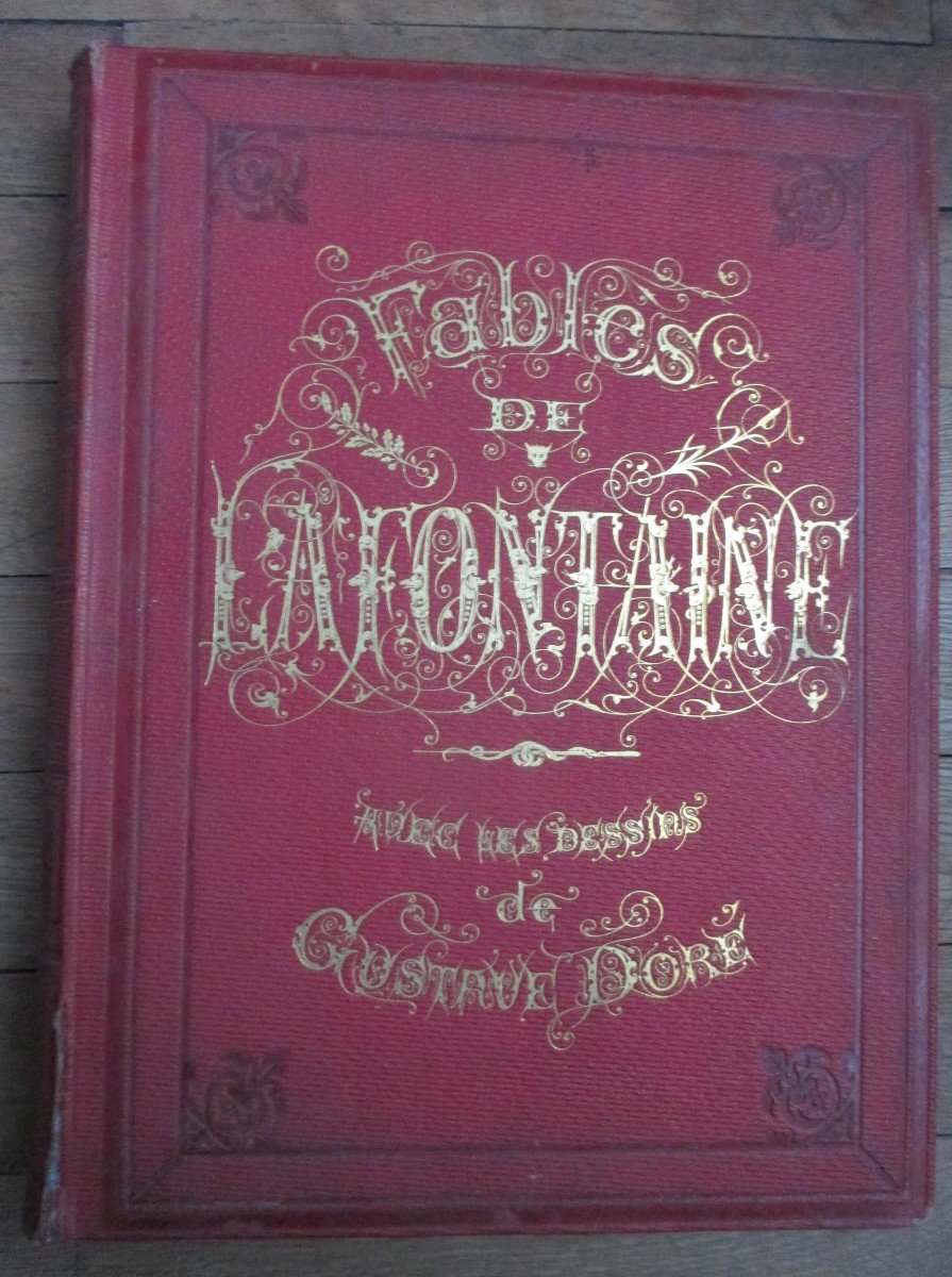 Les Fables De Lafontaine Illustrious By Gustave Dore In-folio 1868