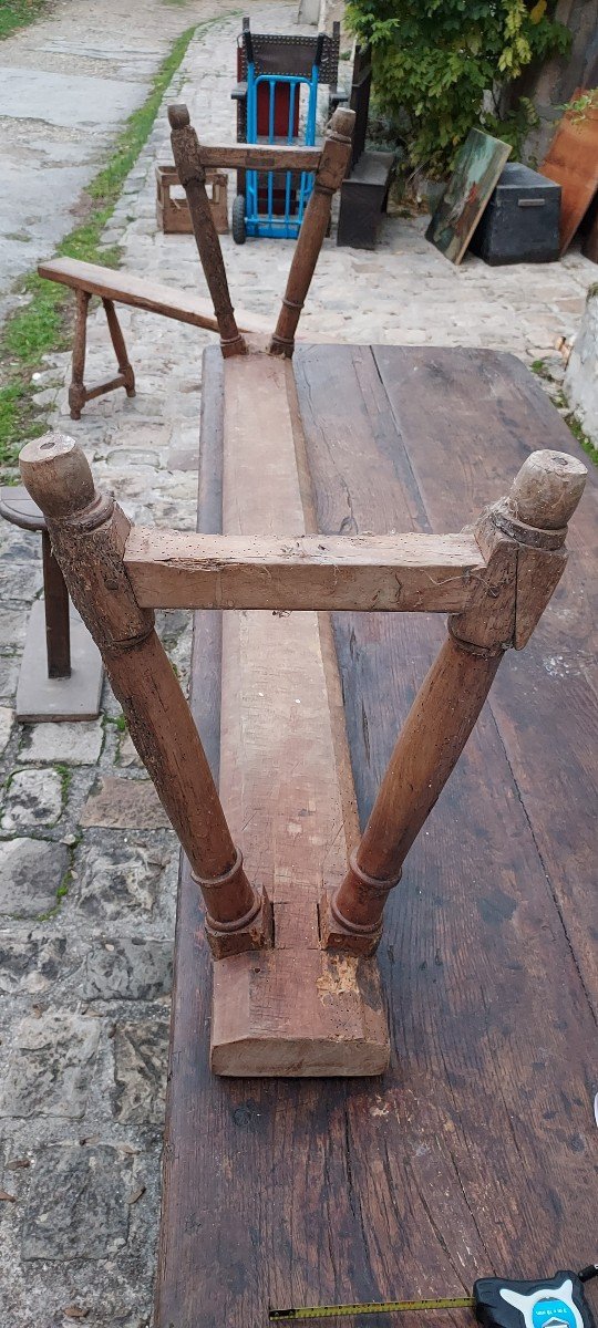 Very Beautiful Renaissance Table And Benches Set-photo-7