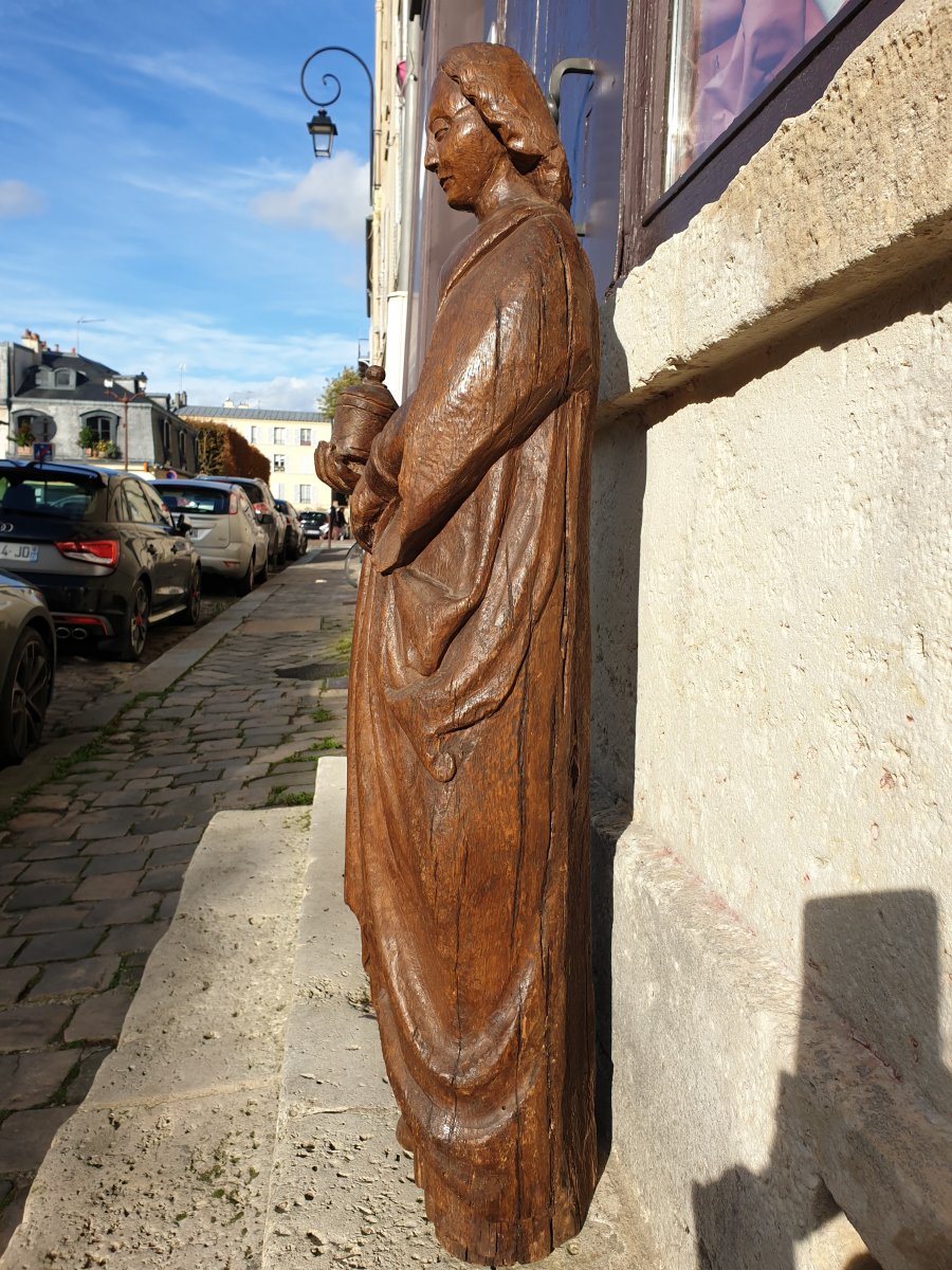 Superb Statue Of Ste Marie Madeleine Southern Netherlands Circa 1480 Large Size-photo-1