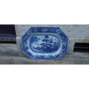 Superbe Et Tres Grand Delftware  Faïence Anglaise Début XVIIIeme Siècle