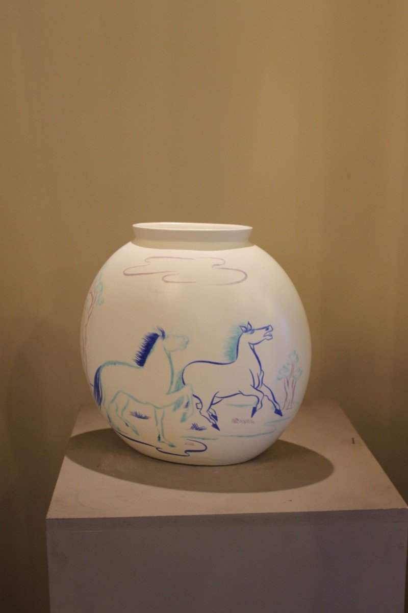 Lavenia Ceramic Vase, Guido Andioviz, 1970-photo-2