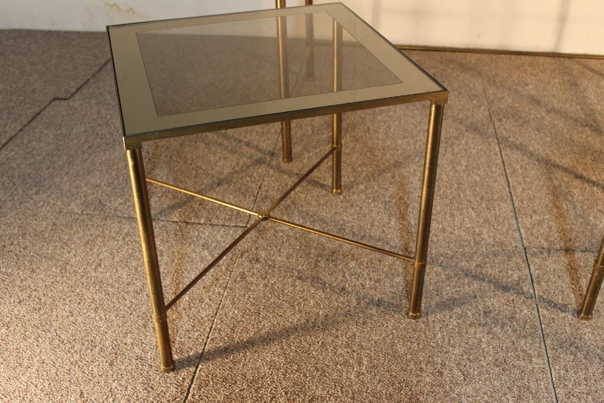 Trio Of Tables, Brass, 1970-photo-4