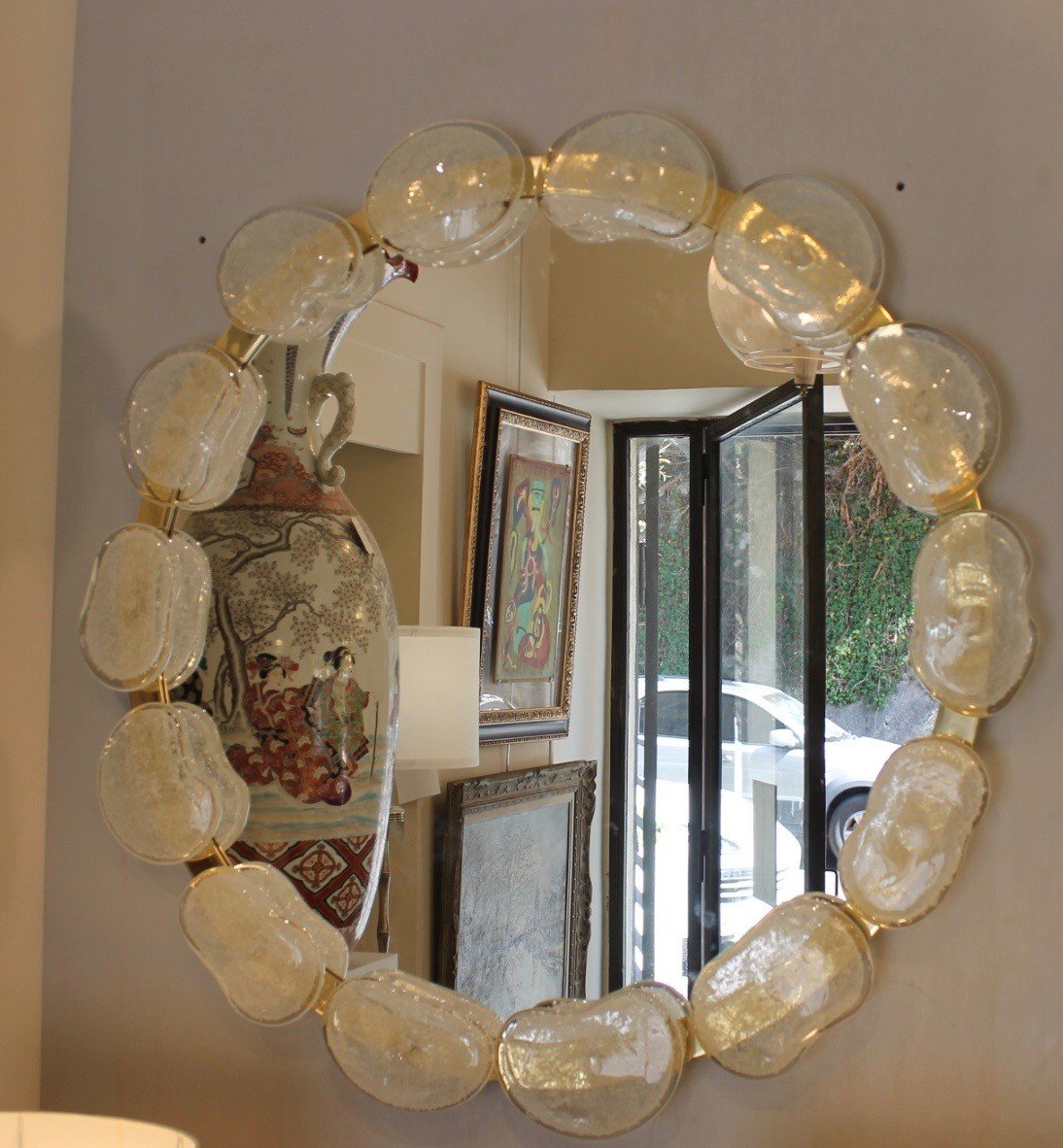 Venetian Murano Mirror, Modernist-photo-3