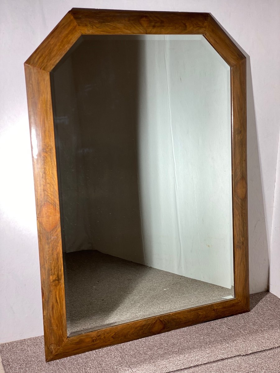 Art Deco Walnut Mirror