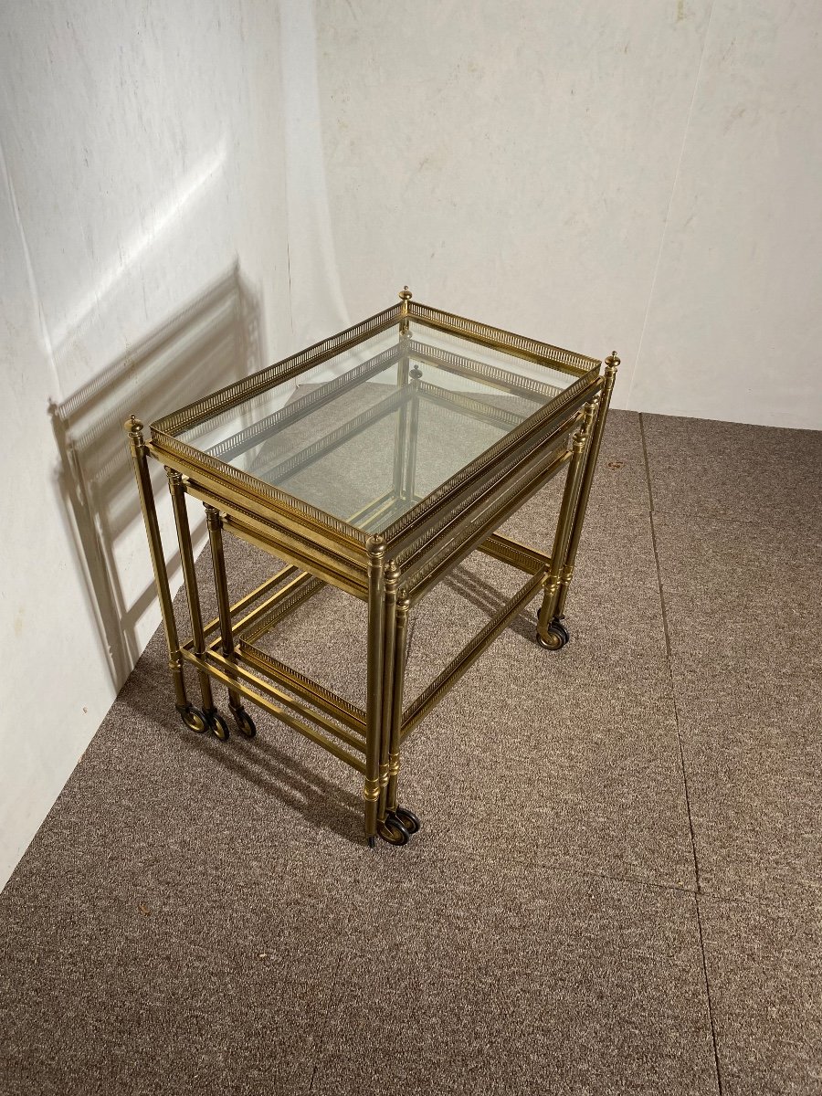 Nesting Tables Maison Jansen, Paris, 20th Century-photo-4