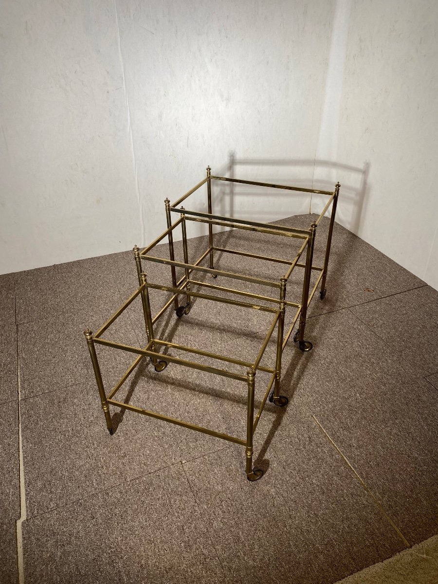 Nesting Tables Maison Jansen, Paris, 20th Century-photo-7