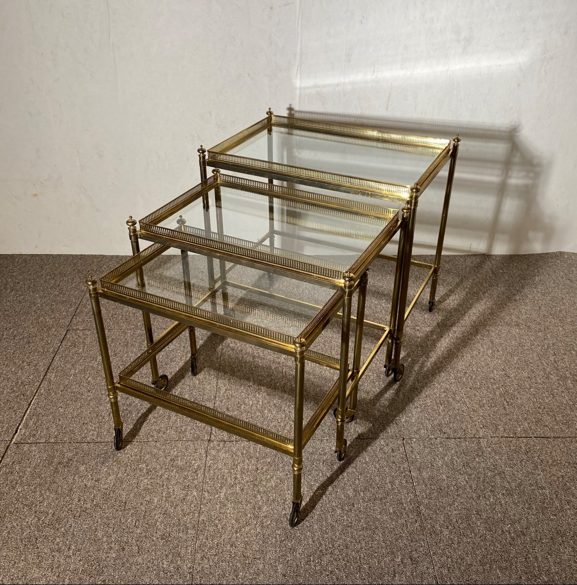 Nesting Tables Maison Jansen, Paris, 20th Century