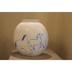 Vase  Céramique Lavenia, Guido Andioviz, 1970