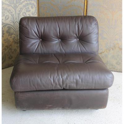 Pair Armchairs Bellini Leather