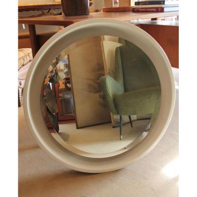 Round Mirror White 70