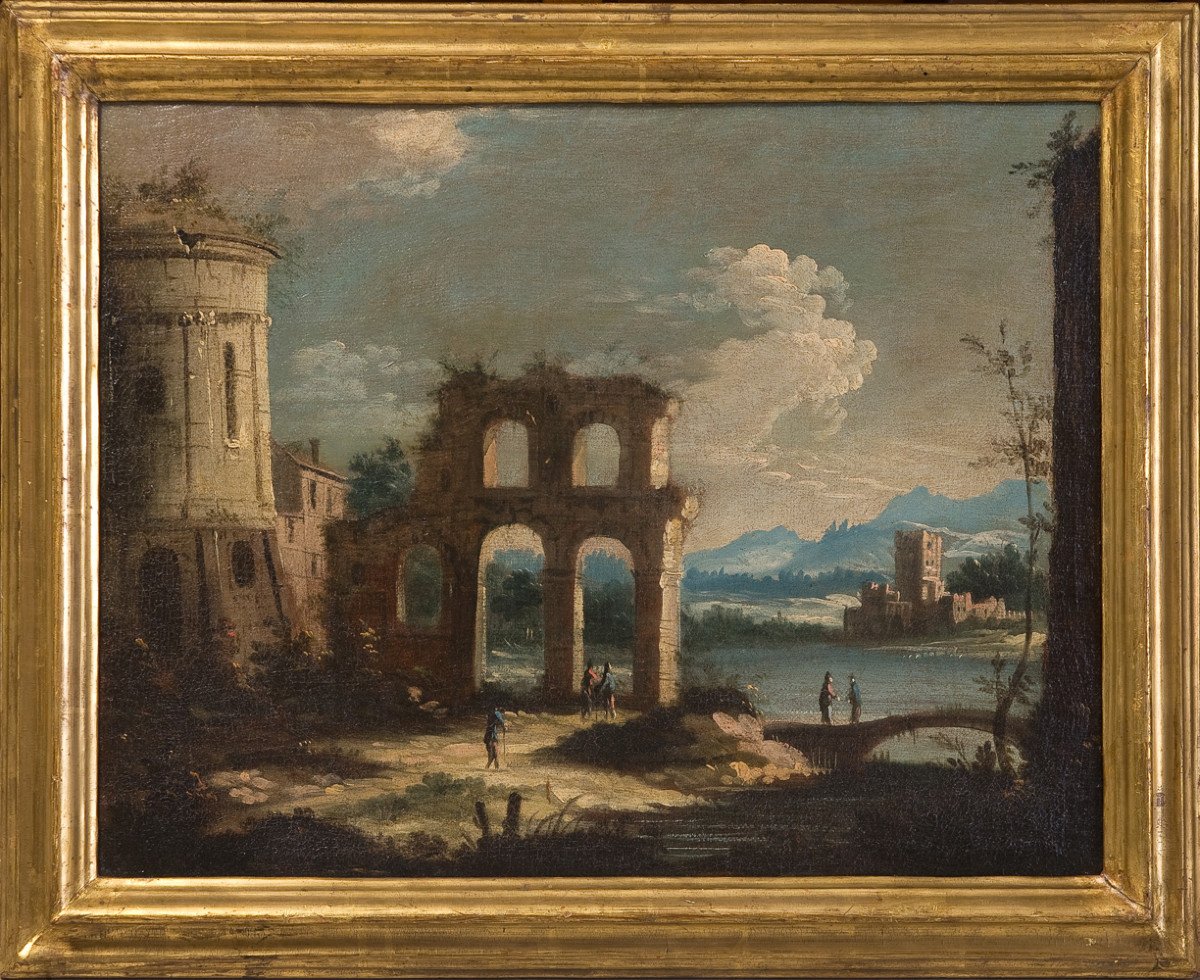 "views Of Venetia" Venetian School Of The Seventeenth Century With Frames Of The Time-photo-2