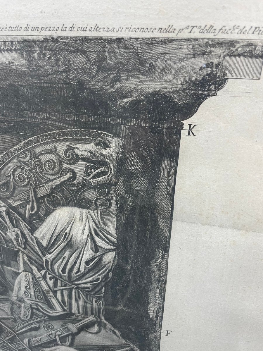 Piranesi 2 Engravings "frontals Of The Base Of Trajan's Column" S. XVIII-photo-5