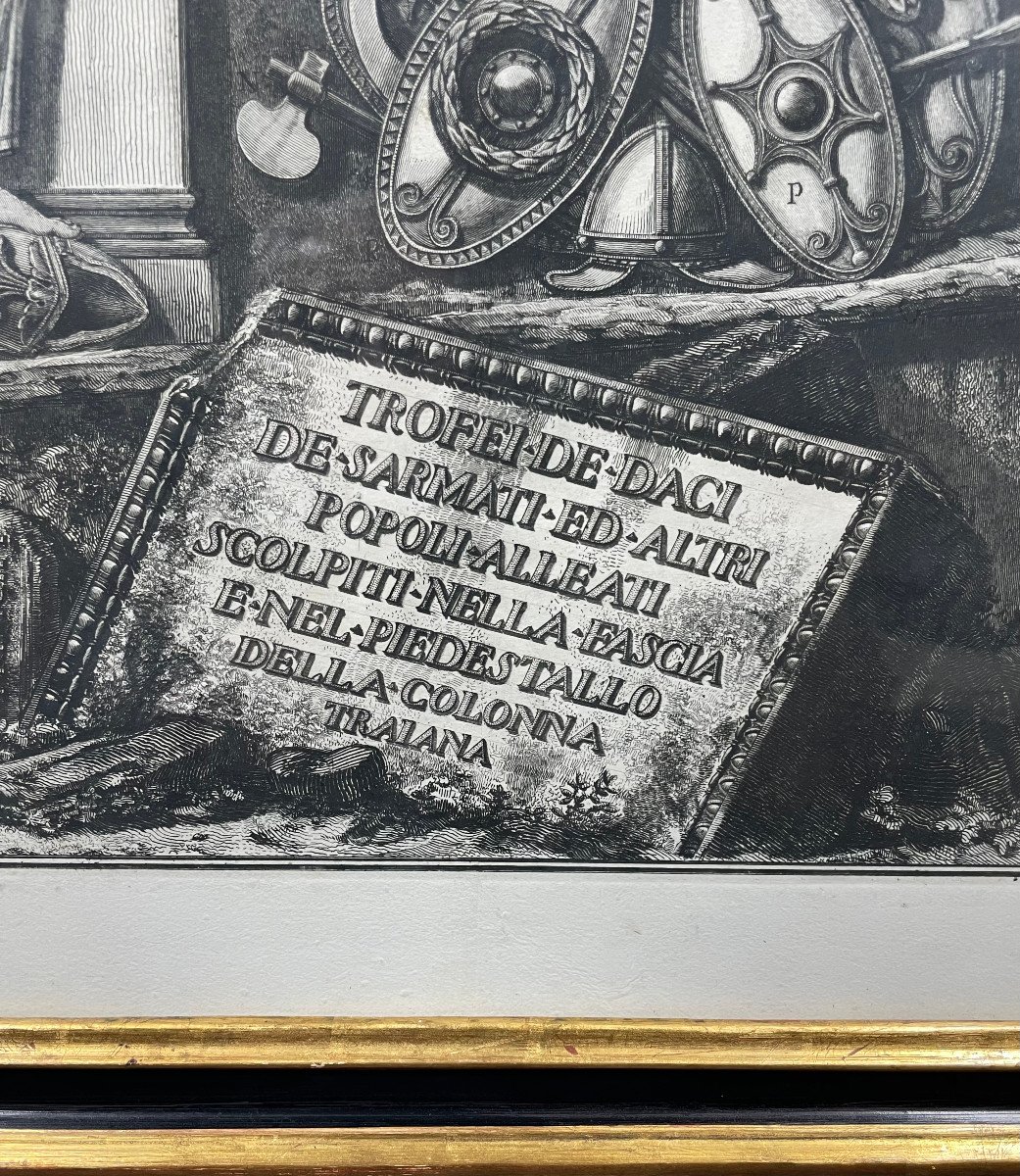 Engraving By Piranesi "trophy Of The Dacians" "bas-relief On Trajan's Column"-photo-2