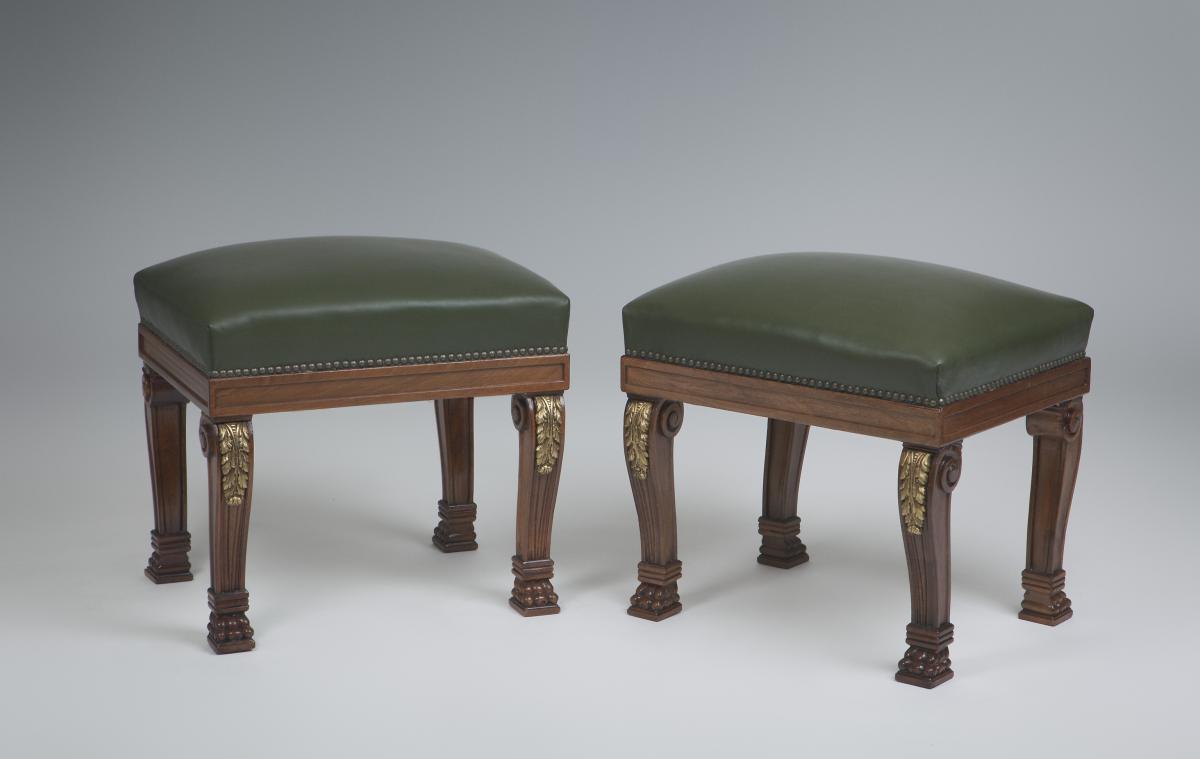 Two Pairs Of William IV English Style Stools