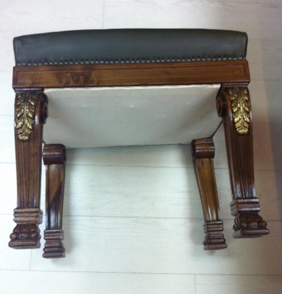 Two Pairs Of William IV English Style Stools-photo-4