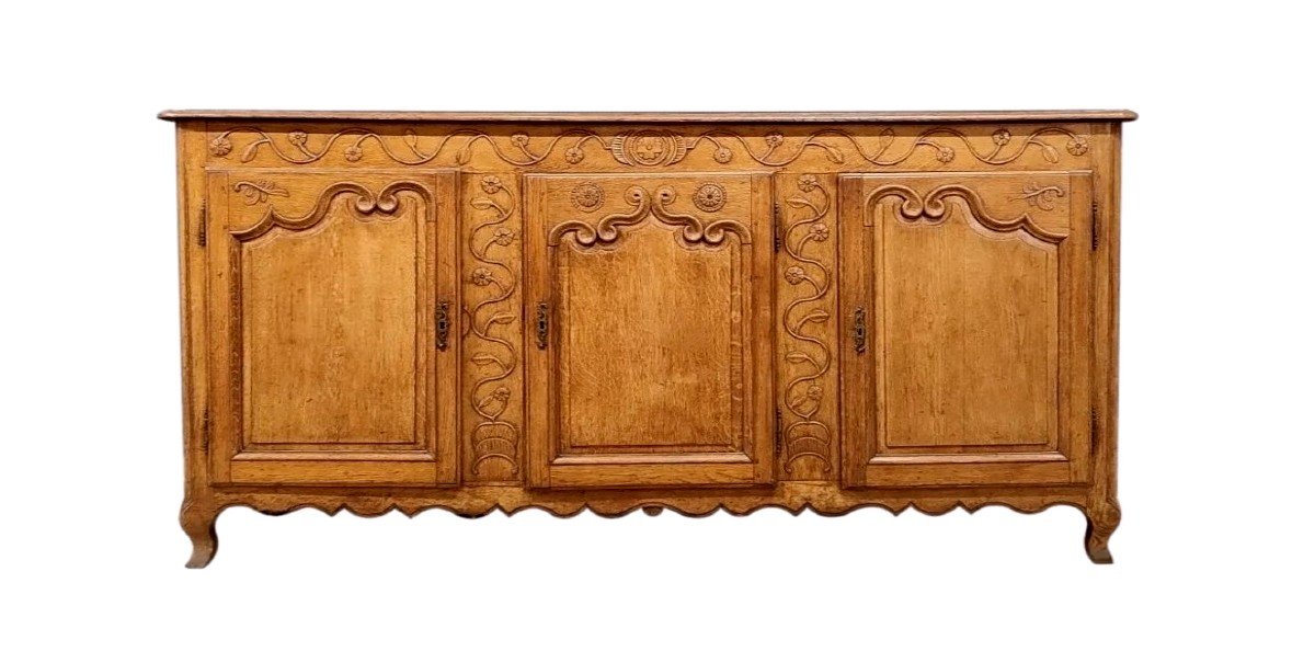 Louis XV Style Sideboard Norman Work From The 19th Century